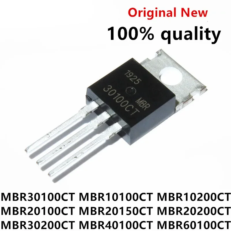 10Pcs MBR30100 TO220 MBR30100CT TO-220 MBR10100CT MBR10200CT MBR20100CT MBR20150CT MBR20200CT MBR30200CT MBR40100CT MBR60100CT