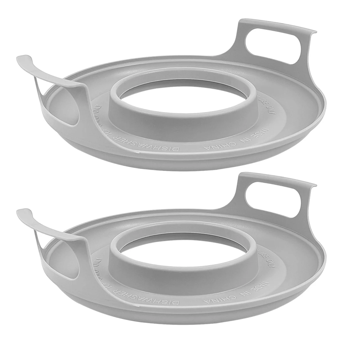 HOT 2 Pack Microwave Bowl Holder with Handles - Microwave Cool Plate,Microwave Bowl Holder Microwave Tray