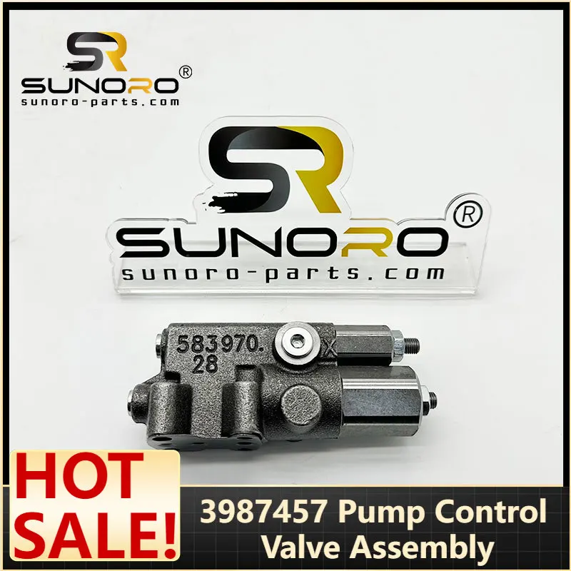 SUNORO High Quality Excavator 398-7457 3987457 Pump Control Valve Assembly for 305.5E/306E/307E/308E/308E2/428F/434F 100% New