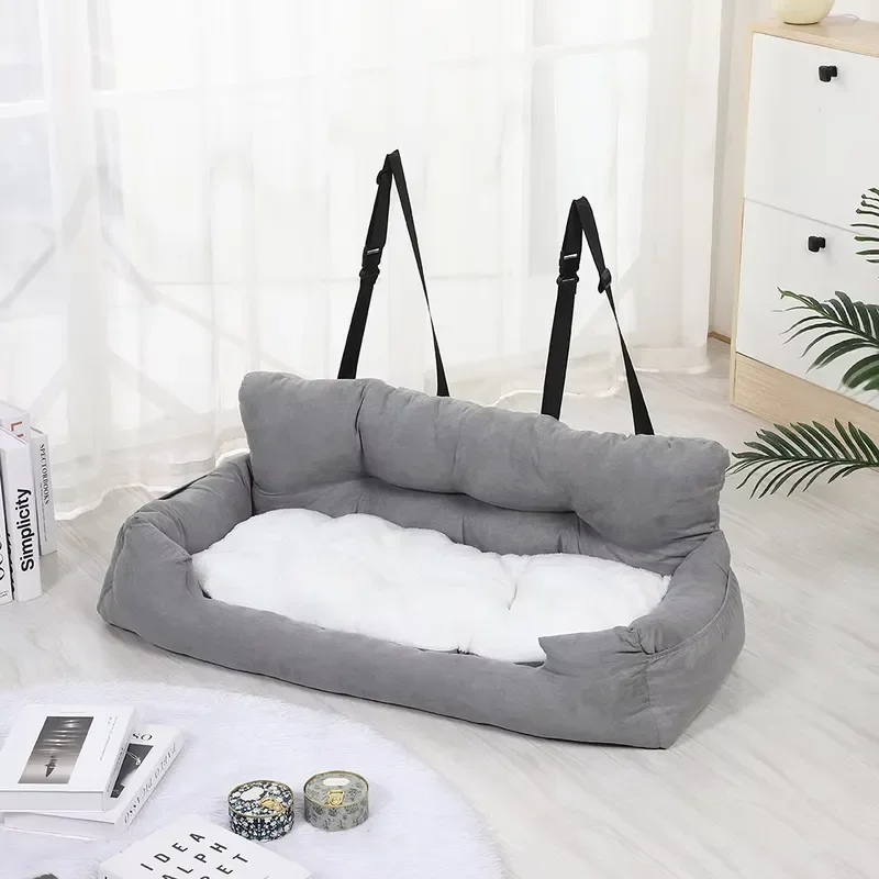 for Luxury Fashion Winter Solid Square  Seat -Friendly Washable Pet Car Seat Suitable for Cats and Dogs of All Sizes