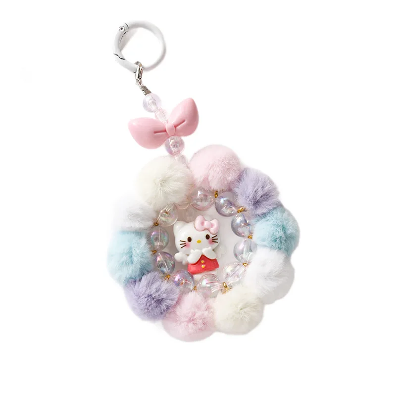 Cartoon Sanrio Series Keychain Kawaii Hello Kitty Kuromi Backpack Pendant Pochacco Melody Phone Chain Children's Birthday Gift