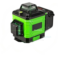 Level instrument strong light 12 lines green light high precision outdoor wall infrared laser level instrument projection line