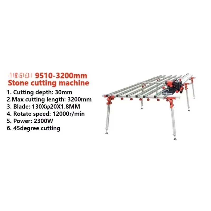 ASM2 In 1 Portable Track Tile Saw For Sintered Stone Slab 45 Degree Chamfering Straight Cutting Machine 13000RPM Electric Cutter view 6