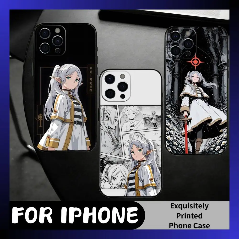 

Old Hag F-Frieren the Slayer Phone Case For iPhone17,16,15,14,13,12 Plus,Max Soft Silicone Black Cover