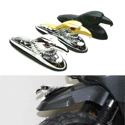 Universal Motorcycle Red Eye Eagle Head Fender Ornament Aluminum Motorbike ATV Bike Aluminum Front Mudguard Decoration