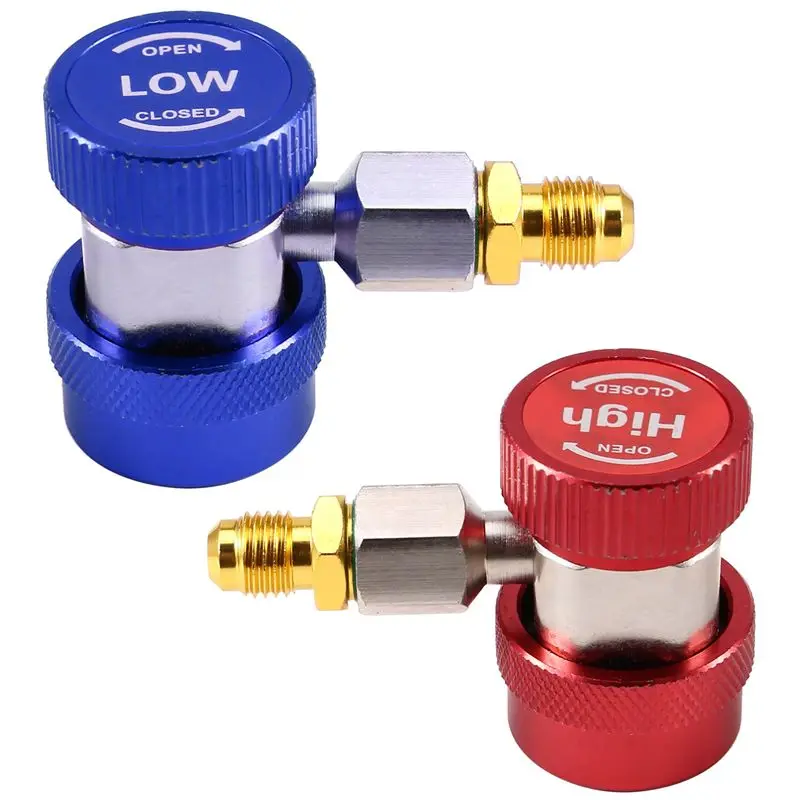 HHTL R134A Car Air Conditioner Fluoride Converter Quick Coupler Connector Adapter Adjustable Auto Repair Tools