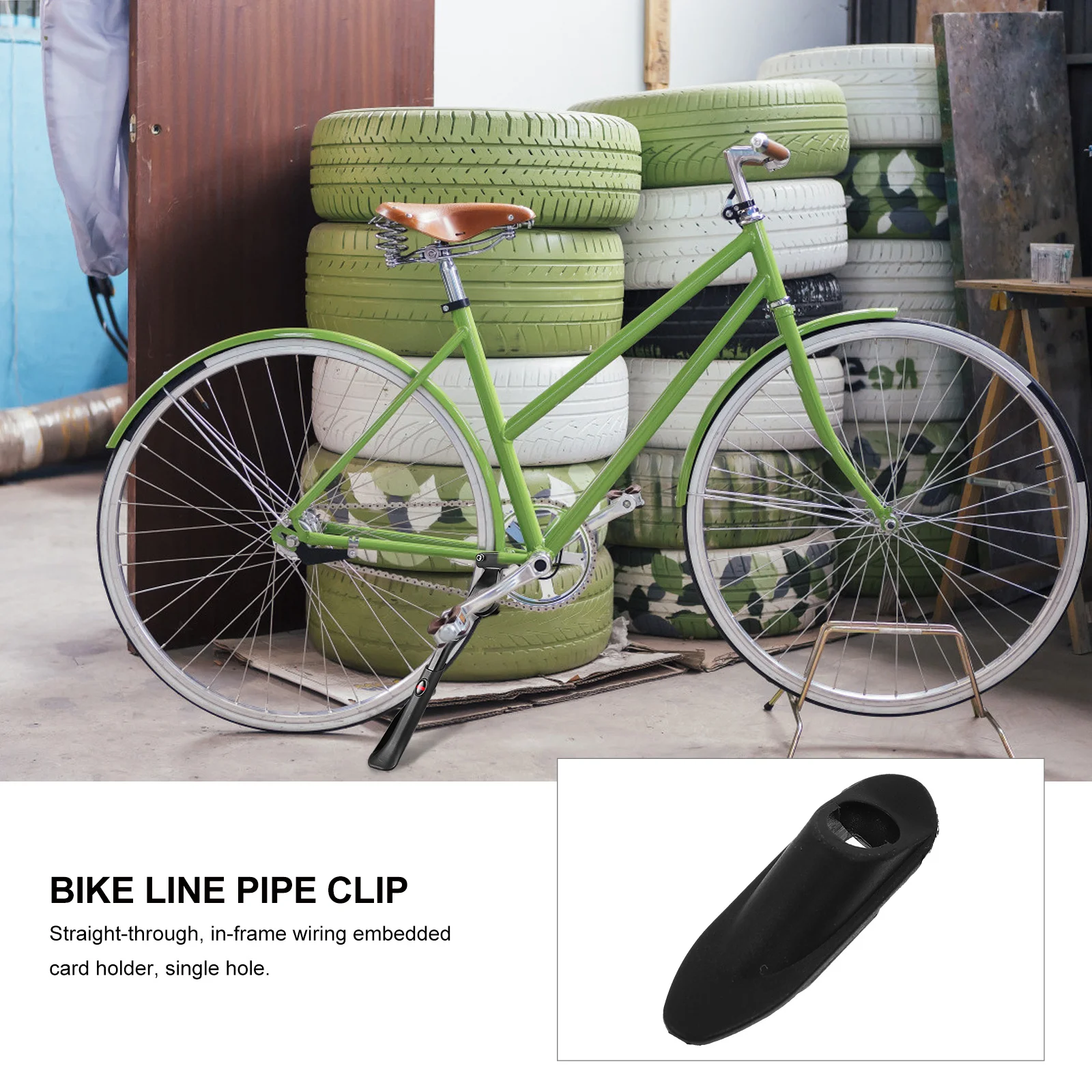 

10Pcs Bike Line Clamp Plastic Frame Single Hole Brake Shifter Wire Tube Holder Sturdy Cable Housing Fixed Cycling Accessories