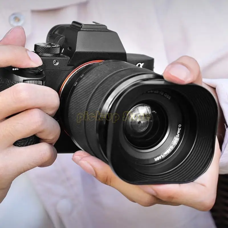 Q5WAエッセンシャル62mm平方レンズフードシェードカバープロのアマチュアシューター