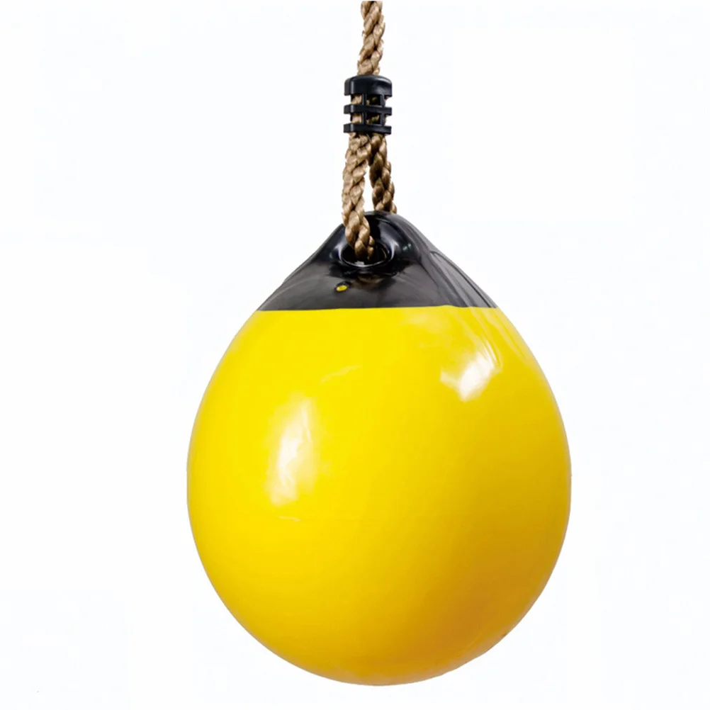 1pc bóia inflável bola balanço ao ar livre playset cor aleatória jardim playground criança saltando bola árvore pendurado redondo