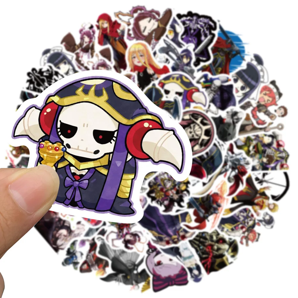 50PCS OVERLORD Anime Small Waterproof Sticker