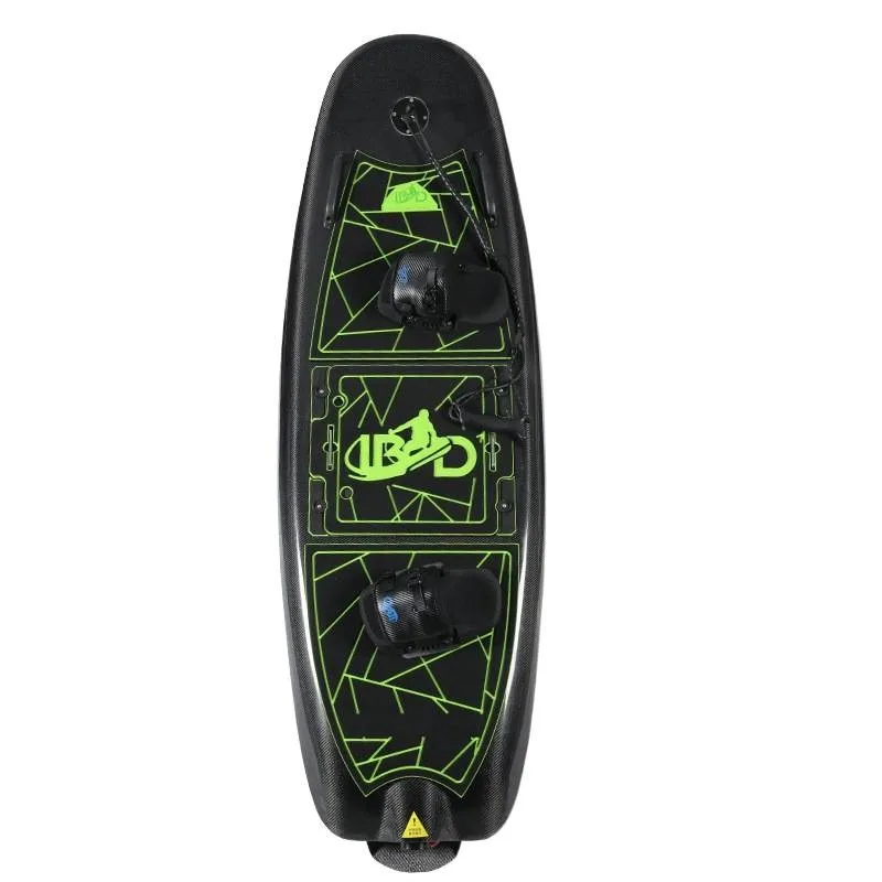 The joy on the surfboard wave, electric surfing starts the water trend