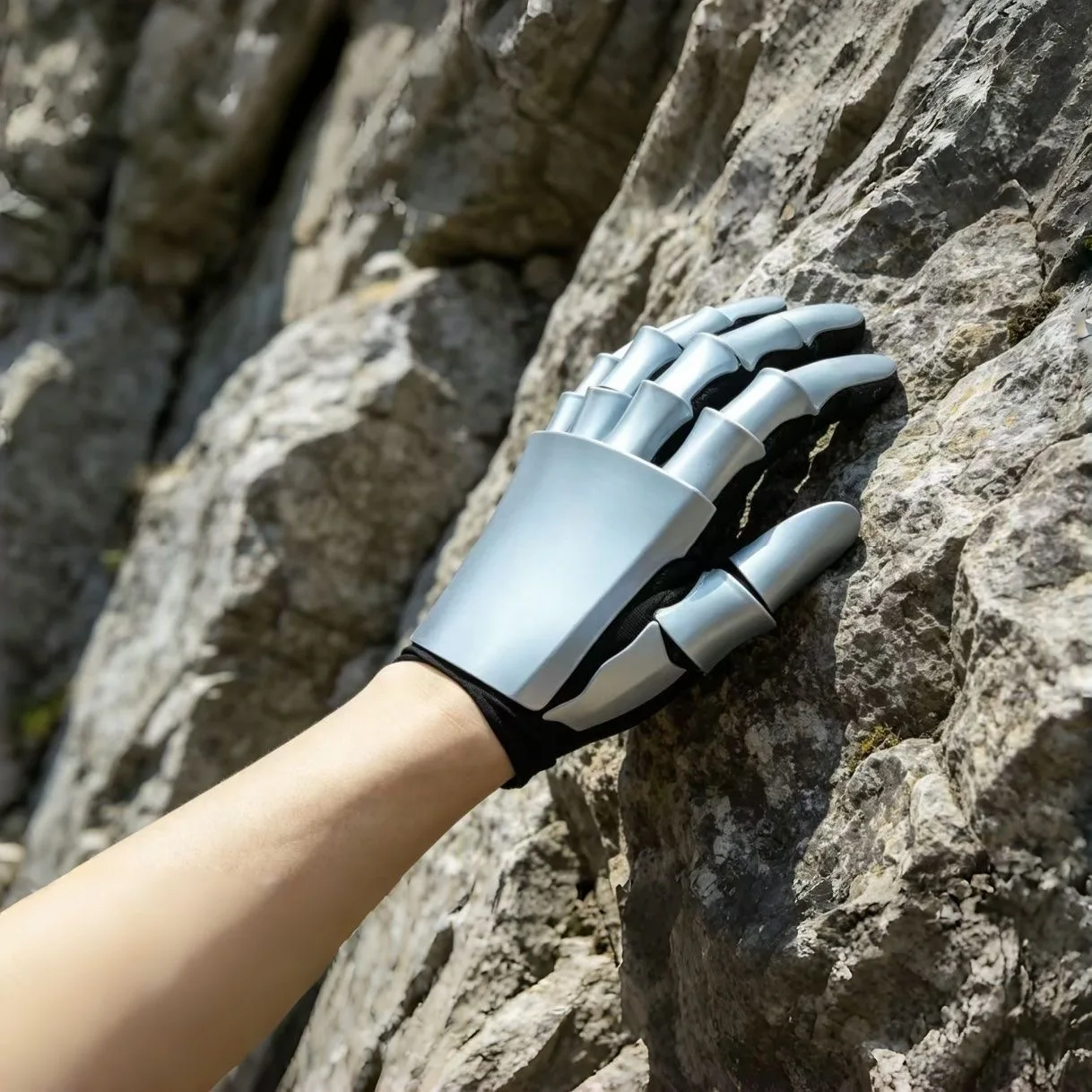 3D Printed Cosplay Glove Cyberpunk Robotic Hand Claw , Futuristic Mechanical Gauntlet Armor Cosplay Costume Prop Halloween Gift