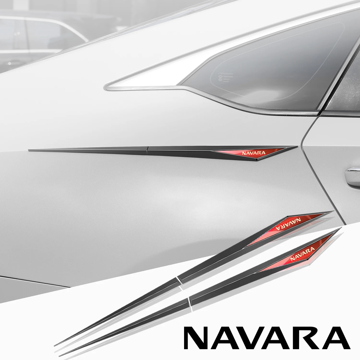 

2pcs car stickers TPU car accessories para auto for Nissan navara np300 at32 rhd pro-4x n-trek