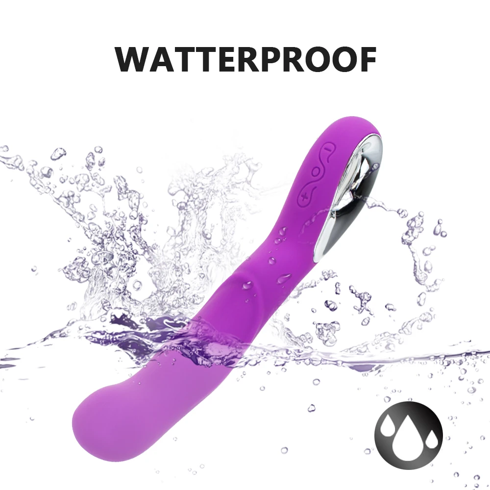 10 Speed USB Rechargealbe Magic Wand Massager Dildo Vibrators Dual Clitoris Stimulator G Spot Vibrator Adults Sex Toys for Woman