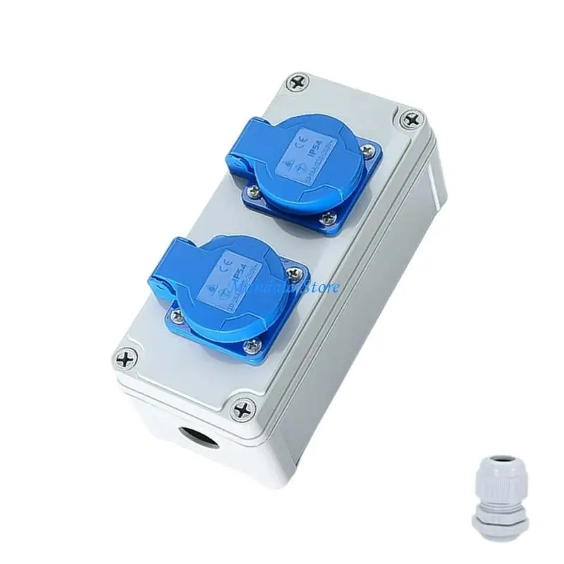 

U2JC Strong 16A 3 Prongs Waterproof Electrical Enclosures Box for Outdoor Garden Use