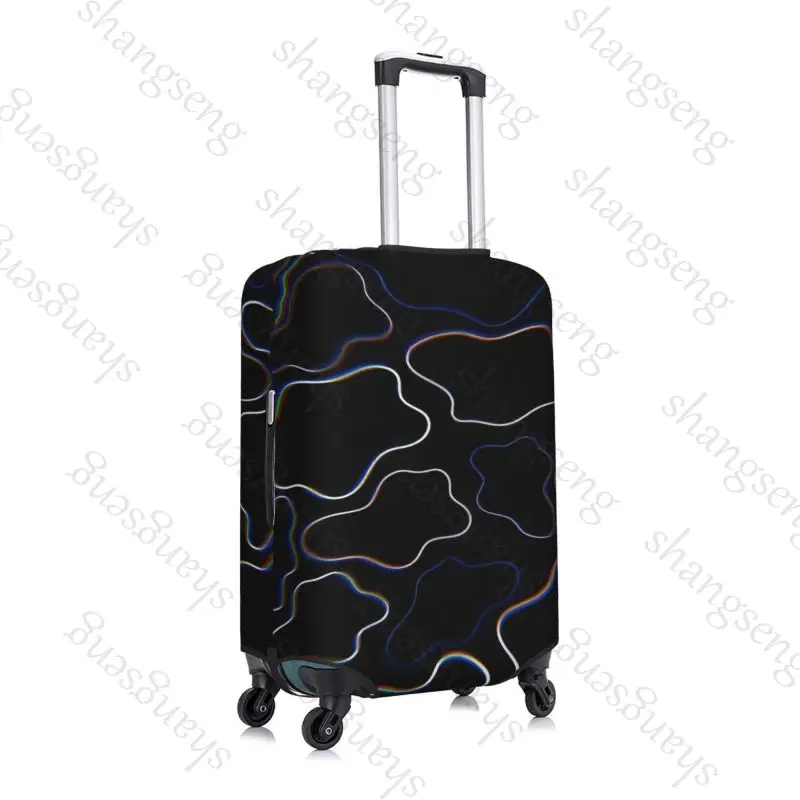 Luxury Irregular Lines Travel suitcase protective case, suitcase cover, elastic protection, washable Luggage cover, 18-32 in