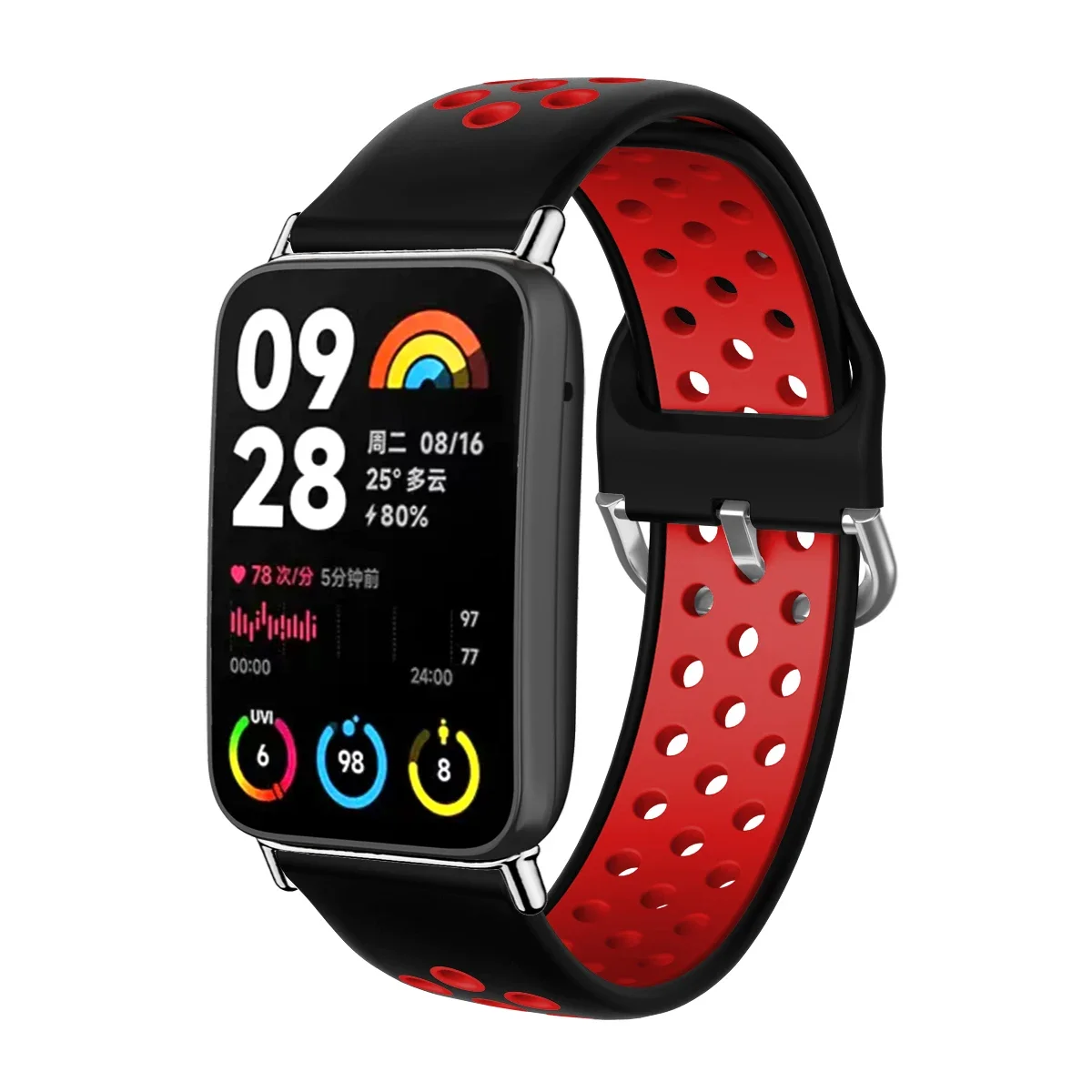 For Xiaomi Mi band 8 Pro Smart Watch Silicone Strap Bracelet For Redmi watch 4 Sport Strap miband 8 Watchband Accessories correa