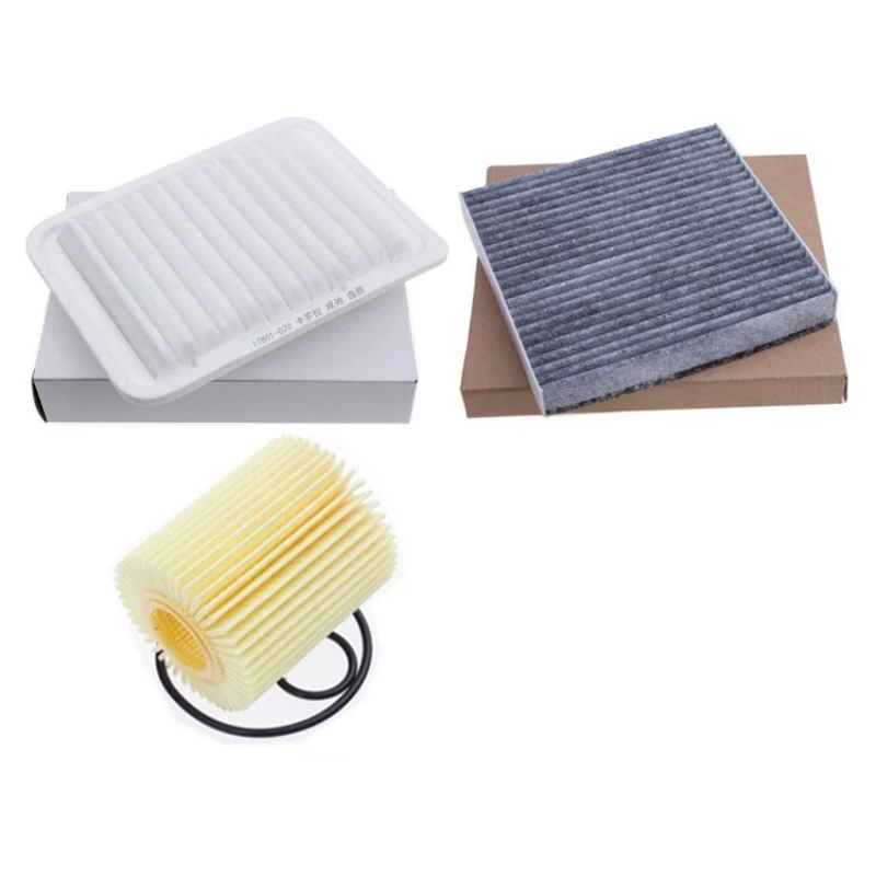 Juego de carbón activado con filtro de aire de cabina de motor de aceite para Toyota Corolla 2009 2010 2011 2012 2013 2014 2015 1.8L 2ZR-FE 2ZR-FAE