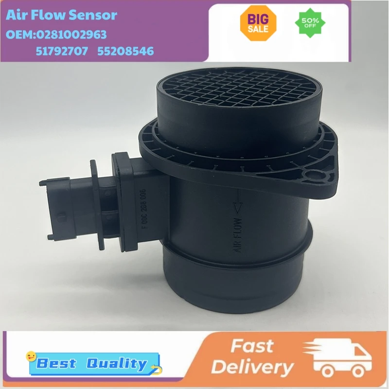 

0281002963 0 281 002 963 51792707 55208546 Universal Cars Air Flow Meters for Fiat Fiorino Qubo 1.3 D Multijet