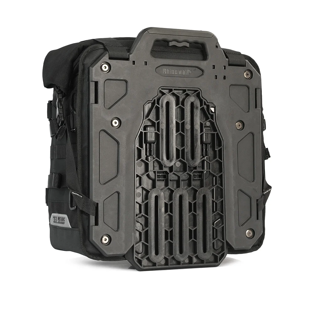 حقيبة جانبية سريعة الإصدار للدراجة النارية سعة 35 لترًا، حقيبة ذيل سرج مقعد الدراجة النارية لأمتعة الدراجات النارية - قطعة واحدة