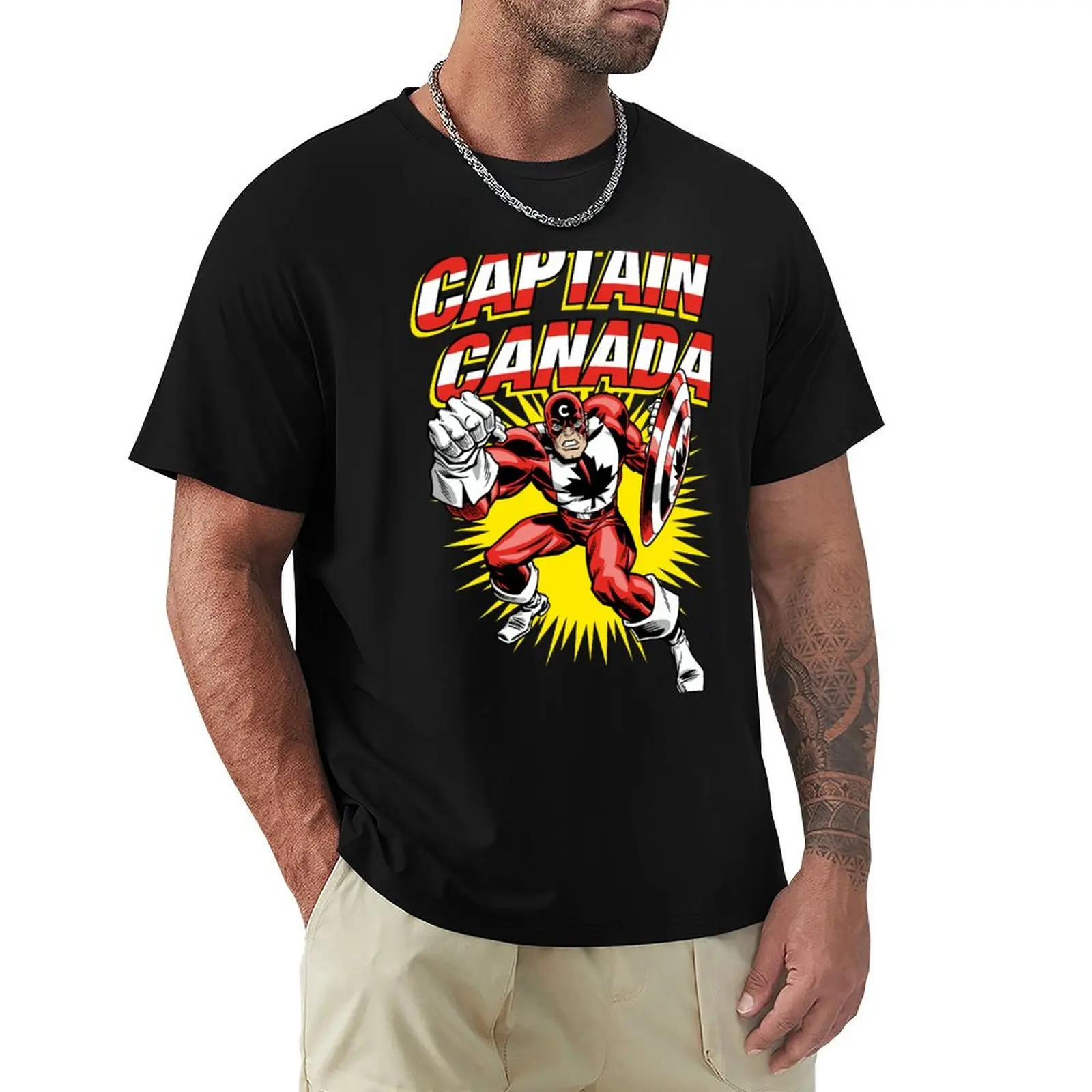 

CAPTAIN CANADA 2 T-Shirt plus size clothes heavyweights cheap stuff Short sleeve tee funny t shirts men