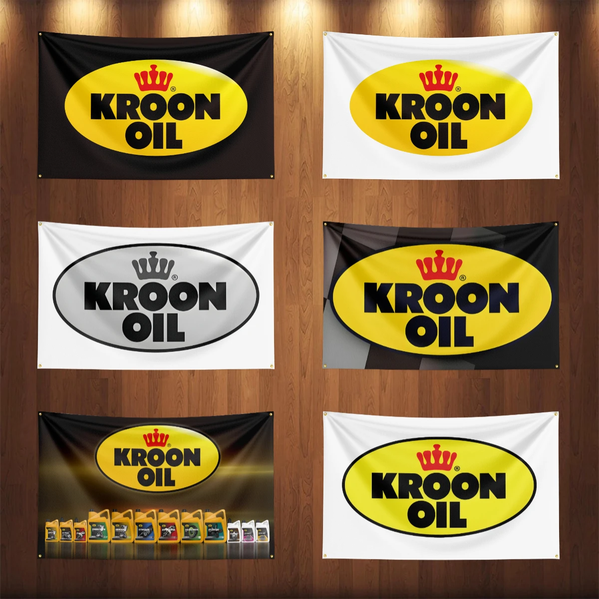 

3x5Ft KROONOILs Oil Flag Gasoline Banners Diesel Fuel Petrol Flag Banners Garage Car Tapestry Flag Garage Outdoor Decor
