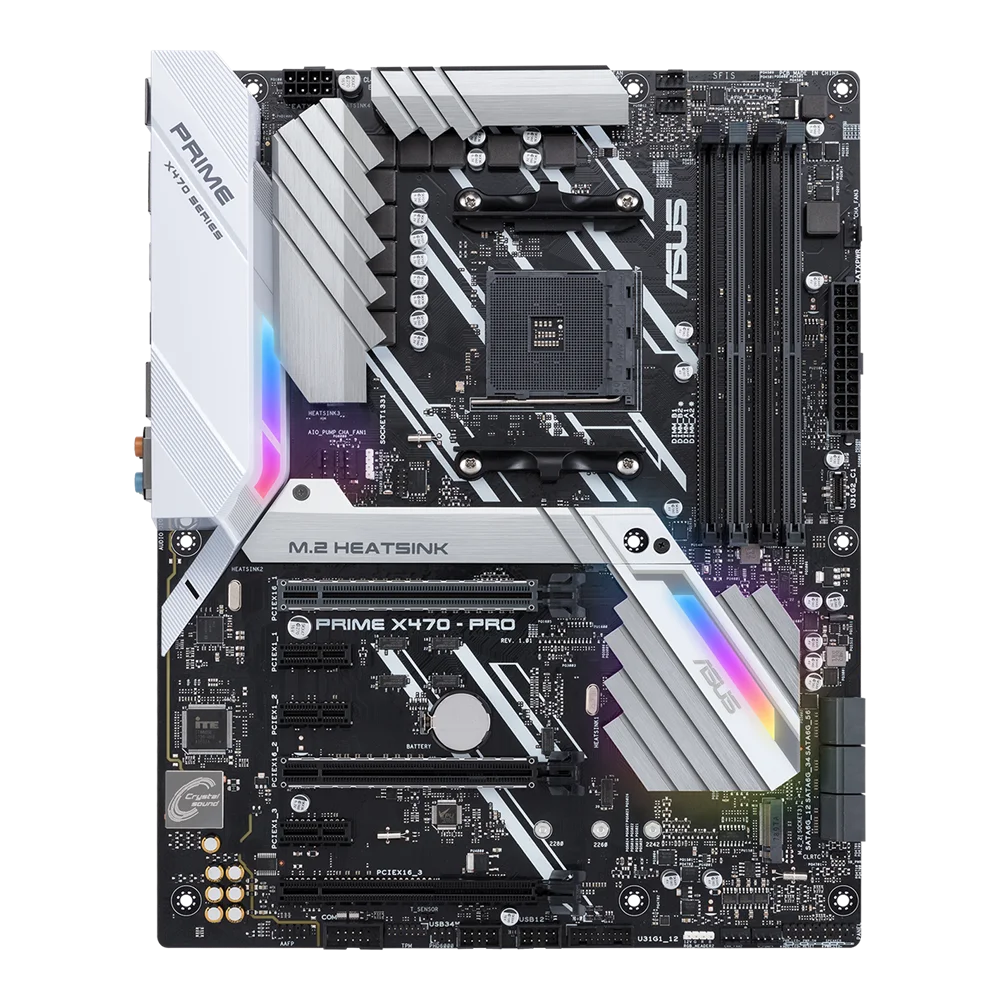 ASUS PRIME X470 PRO Motherboard With AMD X470 chip Socket AM4 For