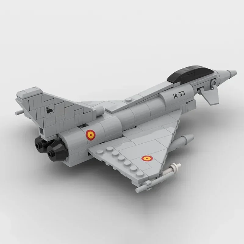 Moc tijolos de construção modelo militar 1:72 eurofighter typhoon lutador tecnologia blocos presentes brinquedos natal diy conjuntos montagem