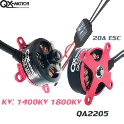 Motore Brushless QX-motor series QA2205 1400KV 1800KV con ala fissa motore 20A ESC F3P