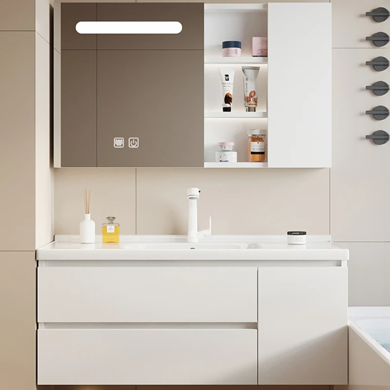 

Modern Organizer Bathroom Vanity Cabinet Sink White Toilet Storage Cabinet Display Makeup Salle De Bain Armoire Home Furniture