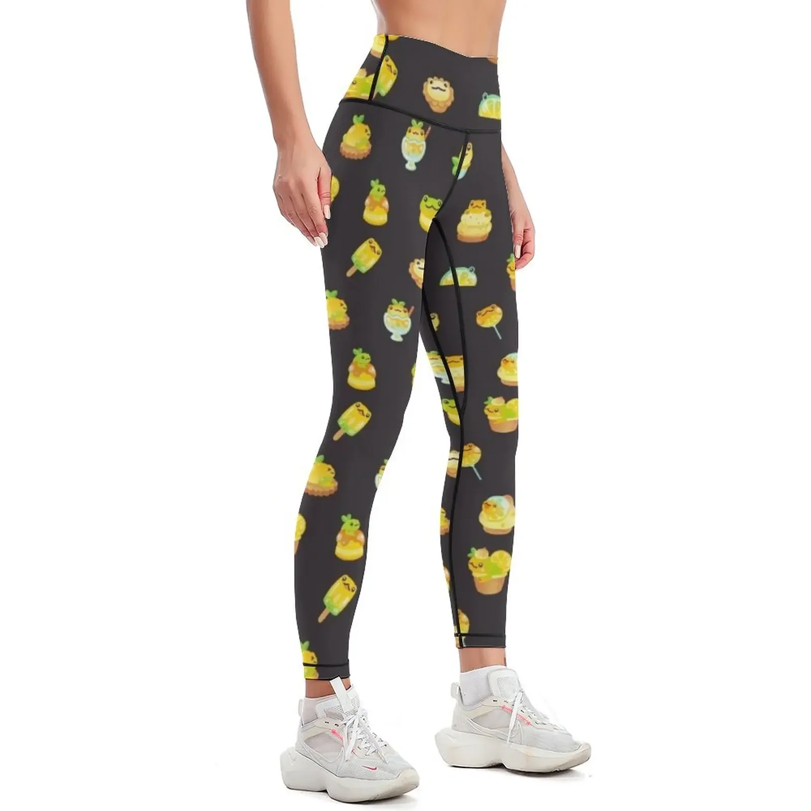 Sweet Lemon frog - dark Leggings push up fitness leggins push up woman Womens Leggings