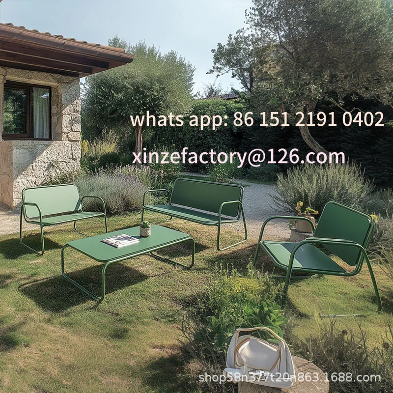 Tavoli e sedie da esterno personalizzabili cortile giardino tavolo da esterno in lega di alluminio villa balcone terrazza Nordic leisure