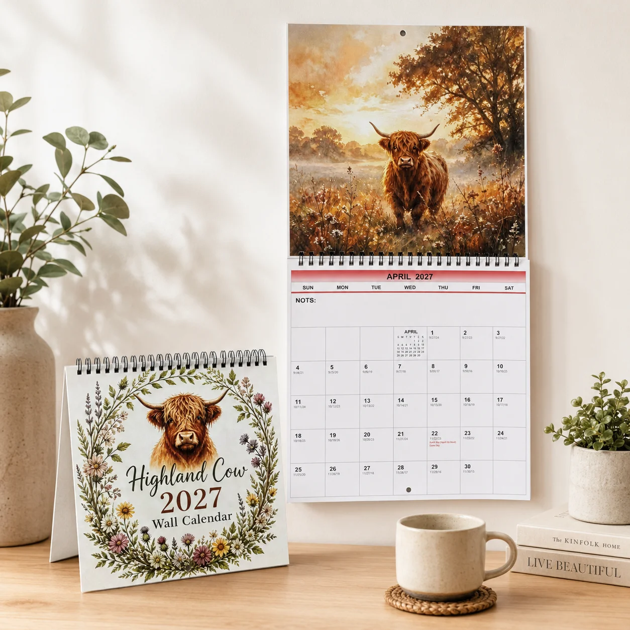 1pc 2027 Wall Calendar for Both Home And Office, 12-Month Monthly Planner, Perfect Gift for Birthdays, Christmas, New Year