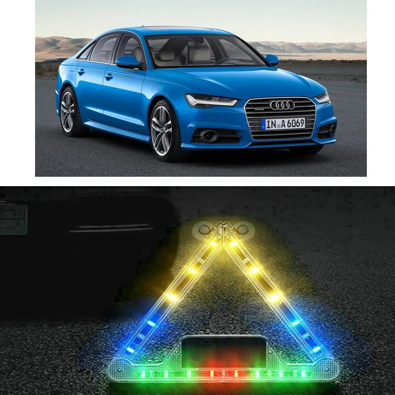 1x Car Accessories Solar LED Strobe Police Lights For audi A6 4F2 C6 4G2 C7 4GC A7 4GA 4GF Q7 4L 4M 8V A5 8T3 8F7 A6 4B2 C5