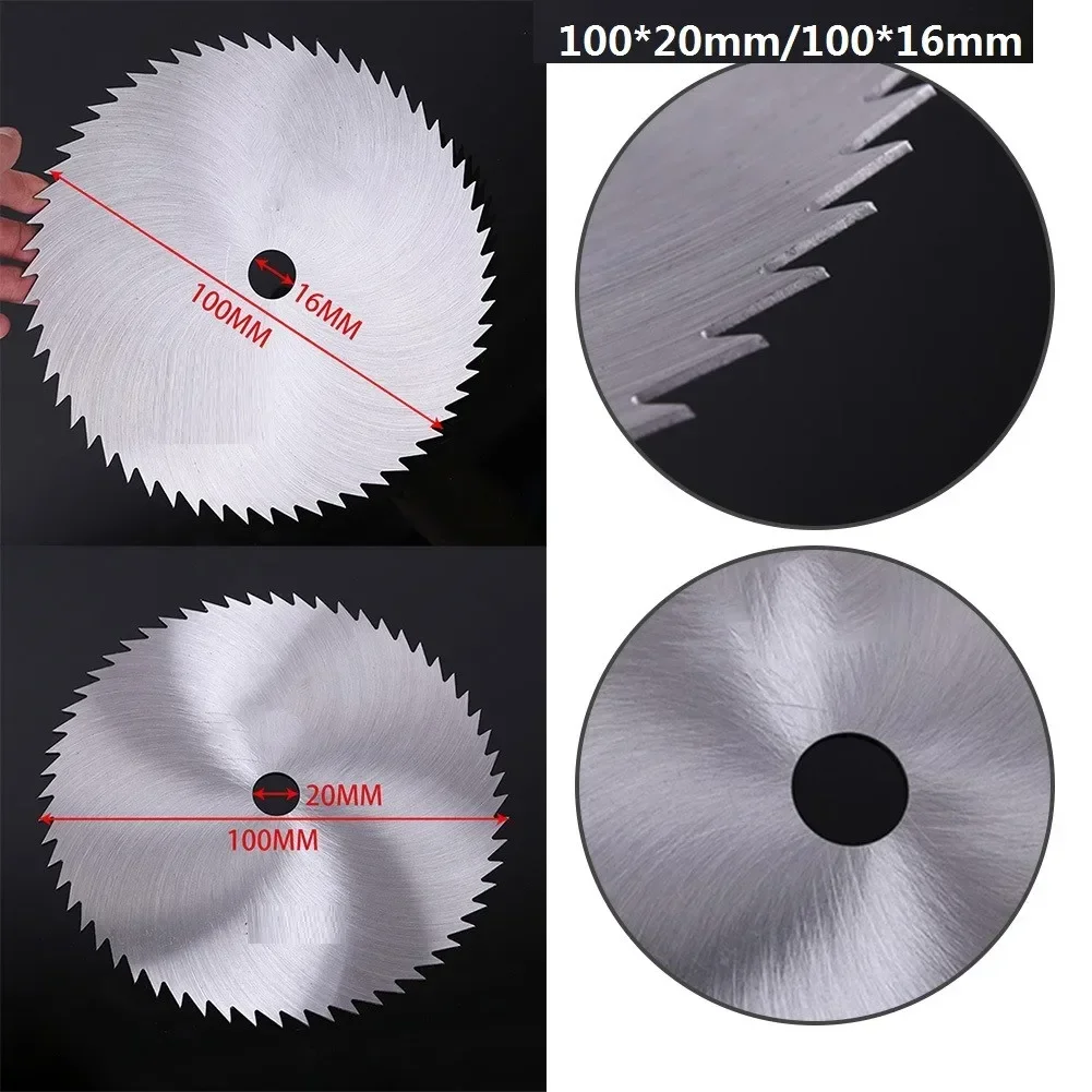 

100mm Circular Saw Blade 16/20mm Bore Diameter Wood Plastic Metal Cutting Disc Woodworking Saw Blades For Power Rotary Tool