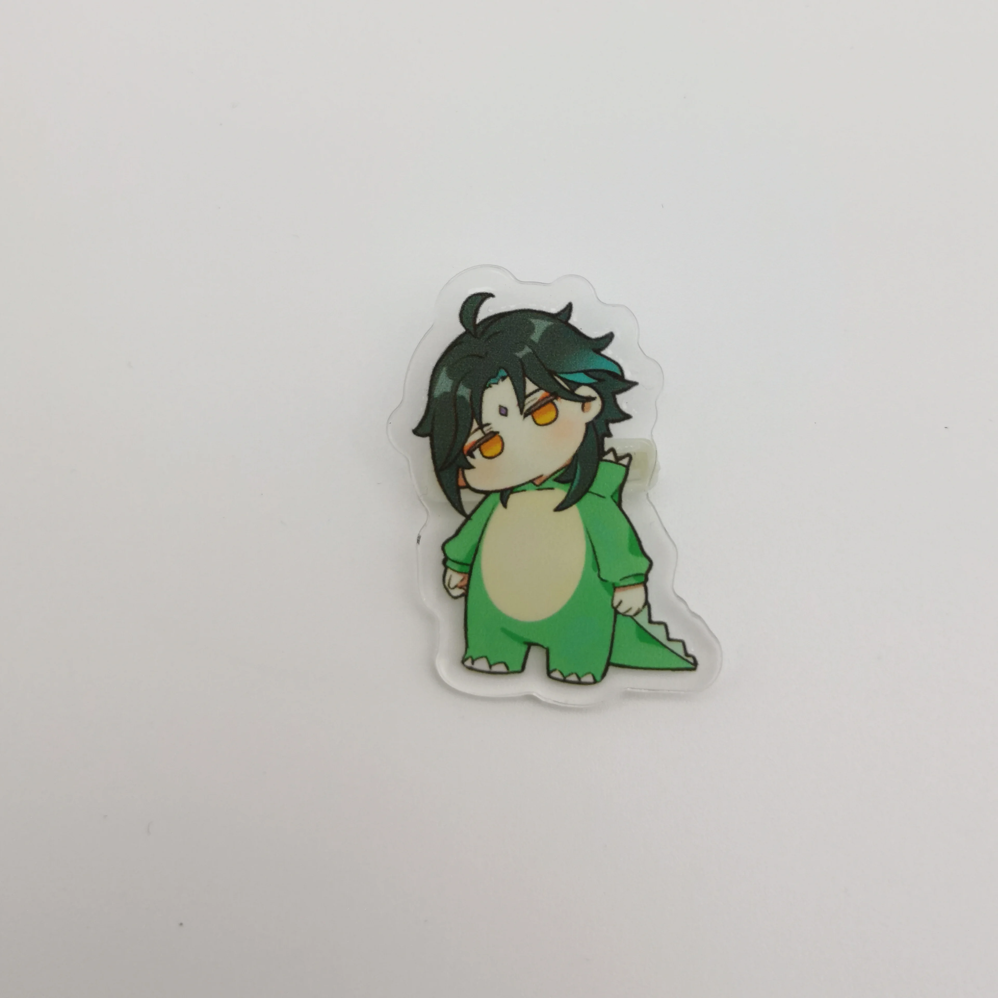 1PC Anime Game Genshin Impact Cute Dinosaur Tartaglia Lapel Badges Clothes Jewelry Collar Brooches Accessories Gifts For Friend