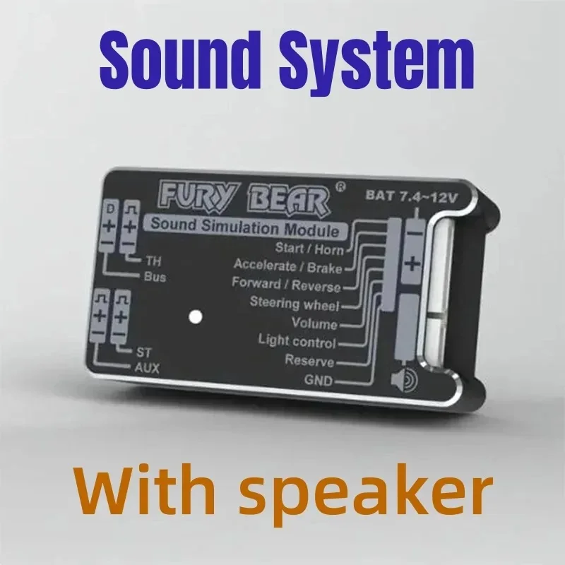 Fury Bear Sound & Light Simulation System 1/14 For Tamiya Lesu For Scania Man Actros Volvo Car Parts Rc Truck Trailer Tipper