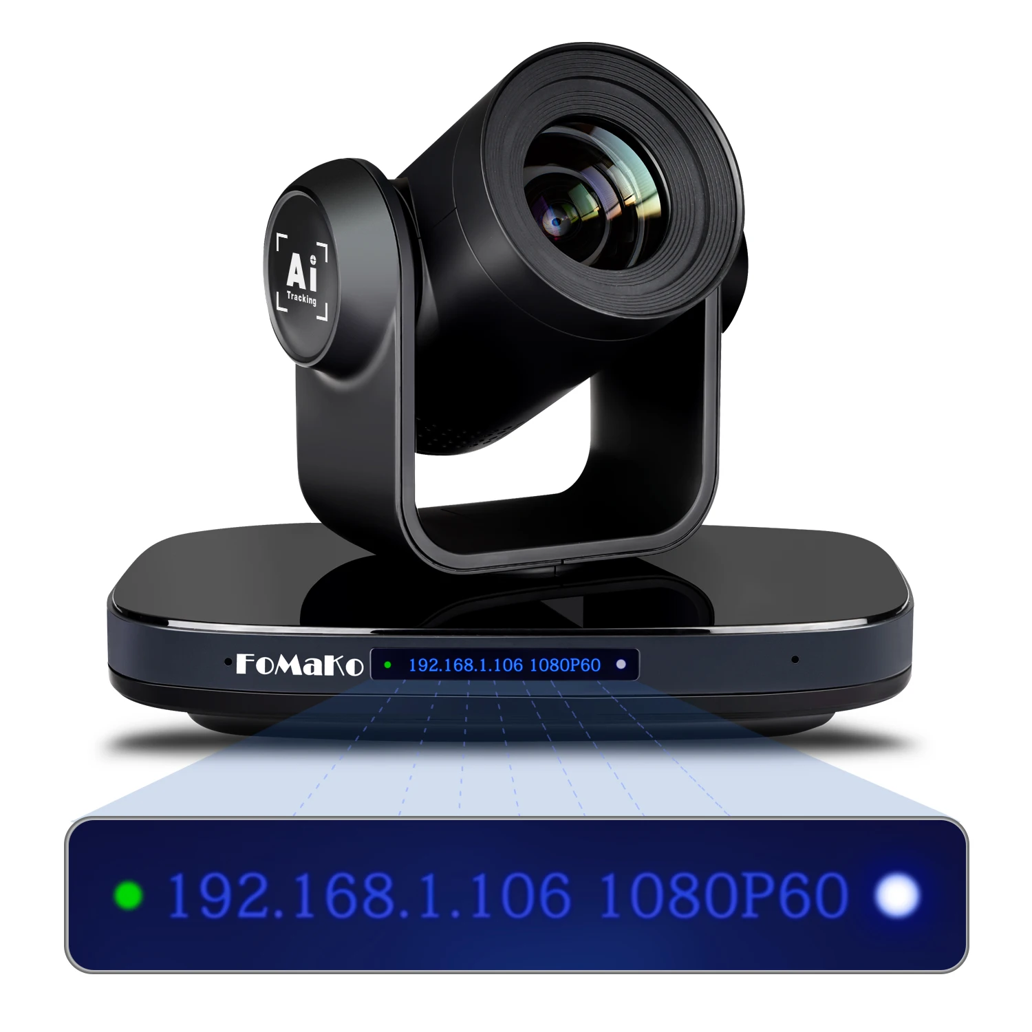 FoMaKo PTZ Camera HDMI 1080P60 AI Auto-Tracking PTZ Camera 20/30X Optical Zoom, USB3.0 3G-SDI HDMI PTZ Camera for Church Worship