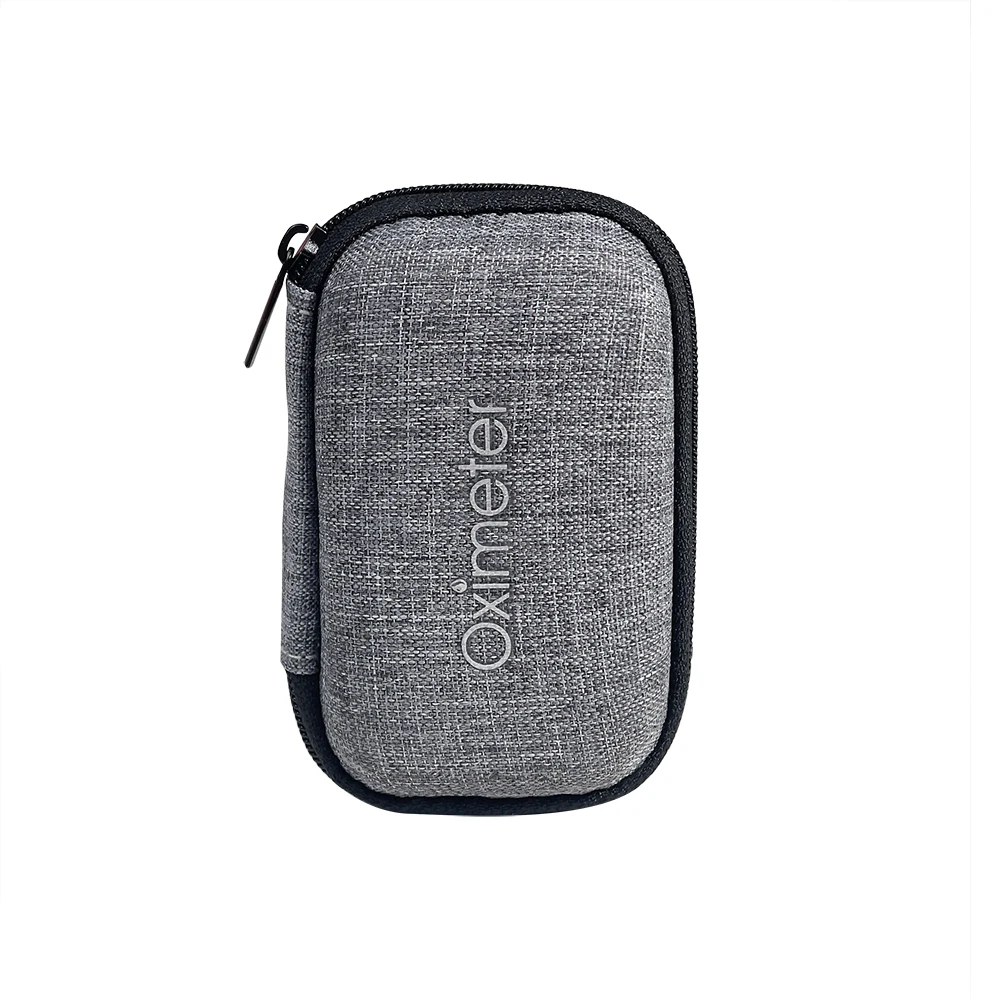 AIQUE 1Pc Oximeter Opbergtas voor Vinger Pulsoximeter Redelijk Ontwerp Sterke Ruimte Beschermhoes Rits Harde Beugel Tas