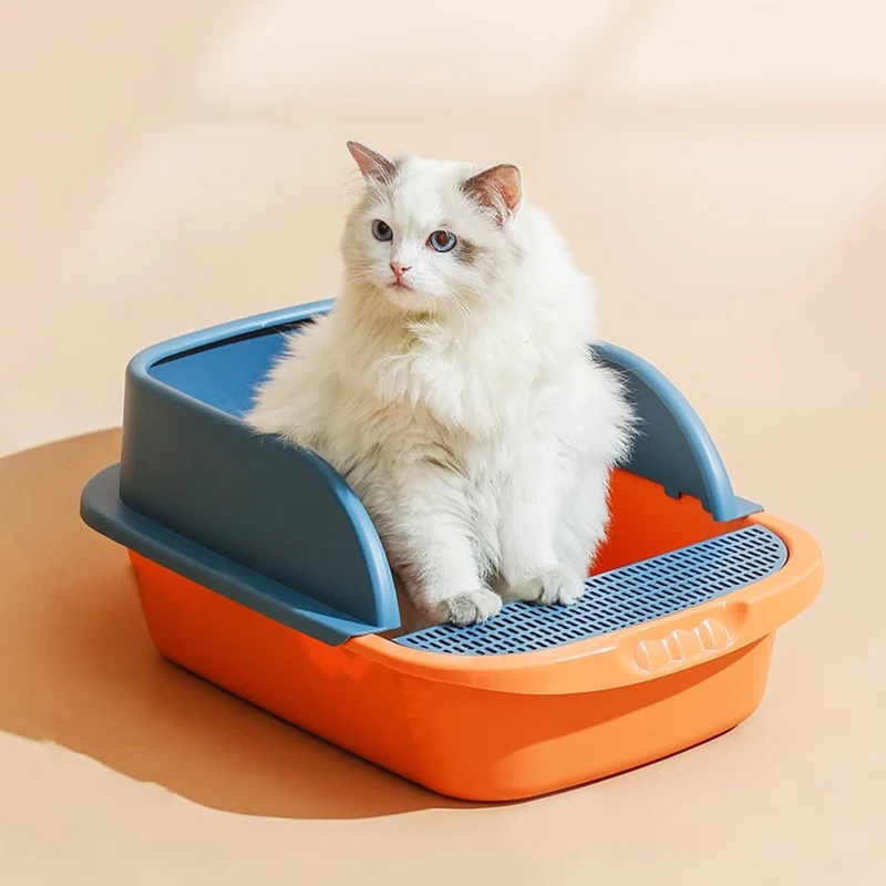 Caja de arena esquinera Para gatos, rascador Para baño al aire libre, colchas grandes Para gatos, Villa moderna, Arenero Para El Gato, accesorios Para gatitos