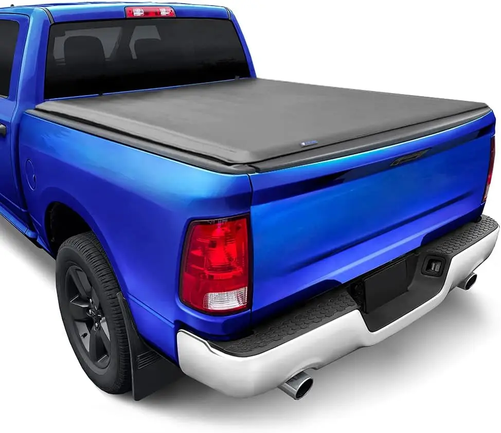 Tyger Auto T1 Soft Roll-up Truck Bed Tonneau Cover Compatible with 2002-2018 Dodge Ram 1500; 2003-2024 2500 3500; 2019-2024 Clas