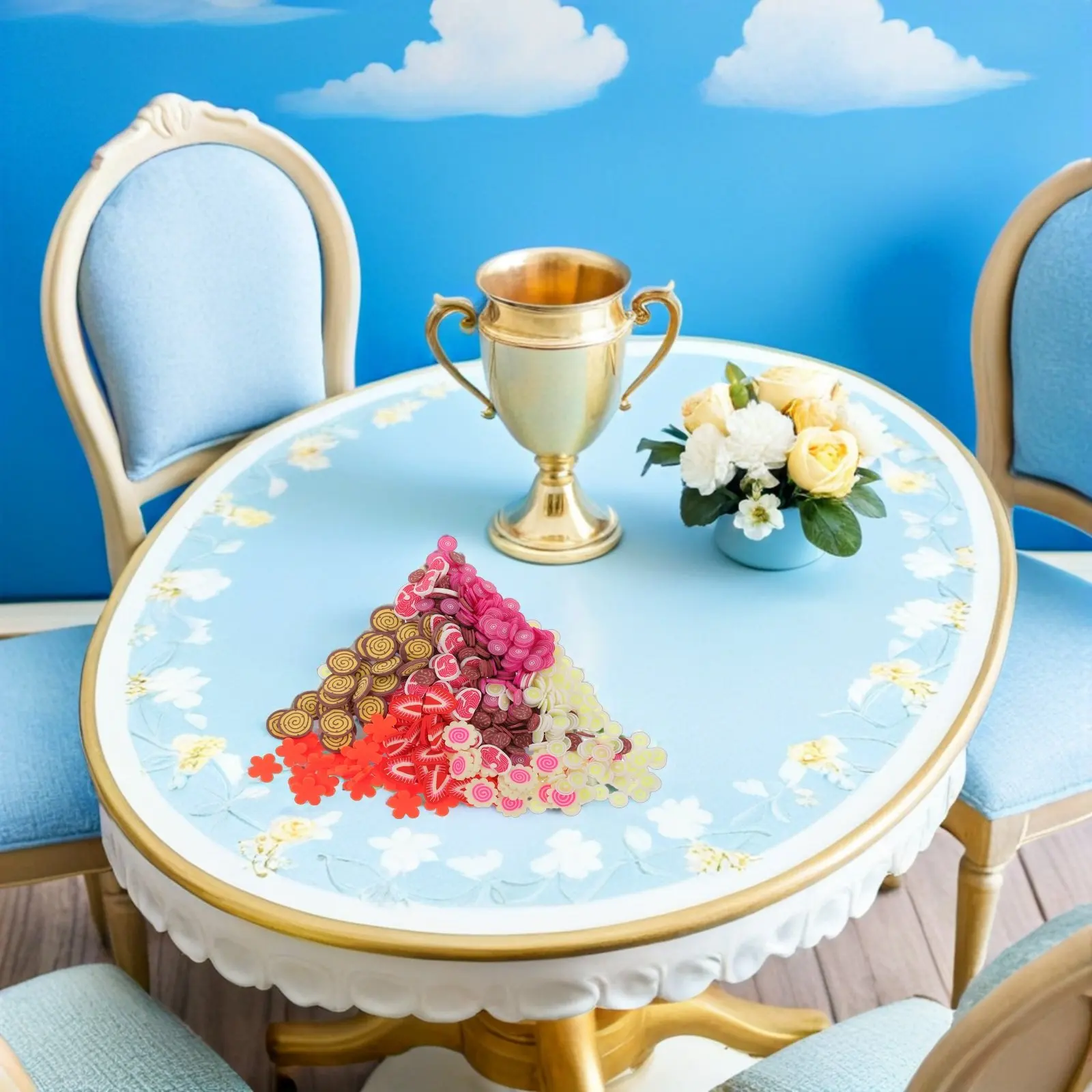 

40Pack Realistic Fake Food Simulated Meat Slices Artificial Vegetables Mini Narutomaki for Pretend Play Kitchen Display