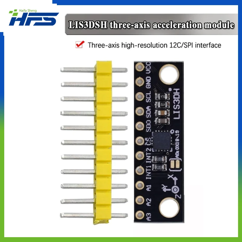 LIS3DH Sensor de temperatura de aceleración Triaxial, tres convertidores, módulo de acelerómetro de movimiento, placa de desarrollo, reemplaza ADXL345