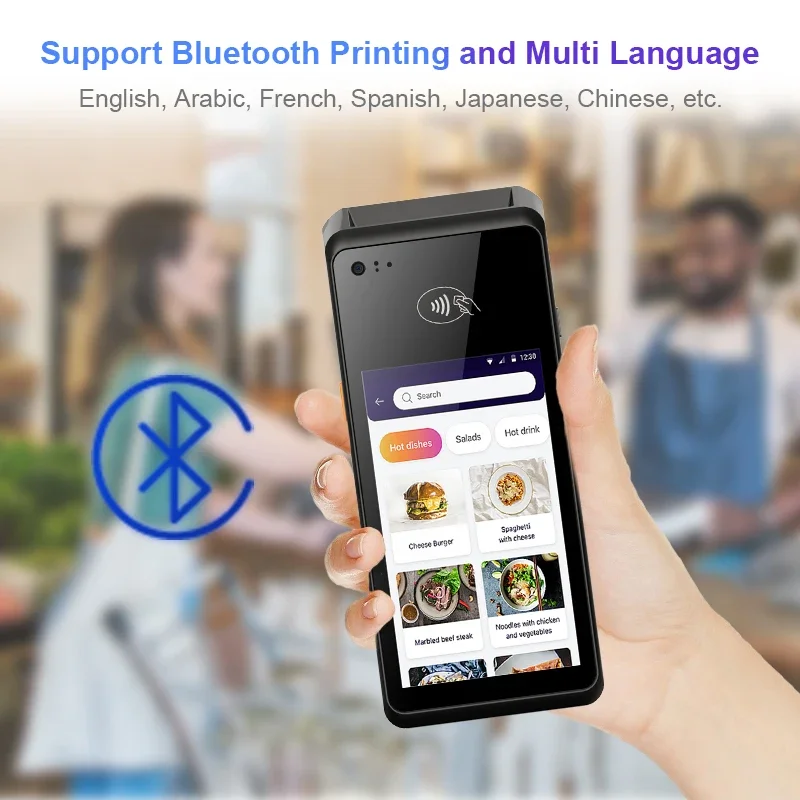 

Best KINGTOP Advanced KT-V520 POS Mobile 5 Inch IPS Display Dual Cameras Touchscreen POS System For Retail Stores