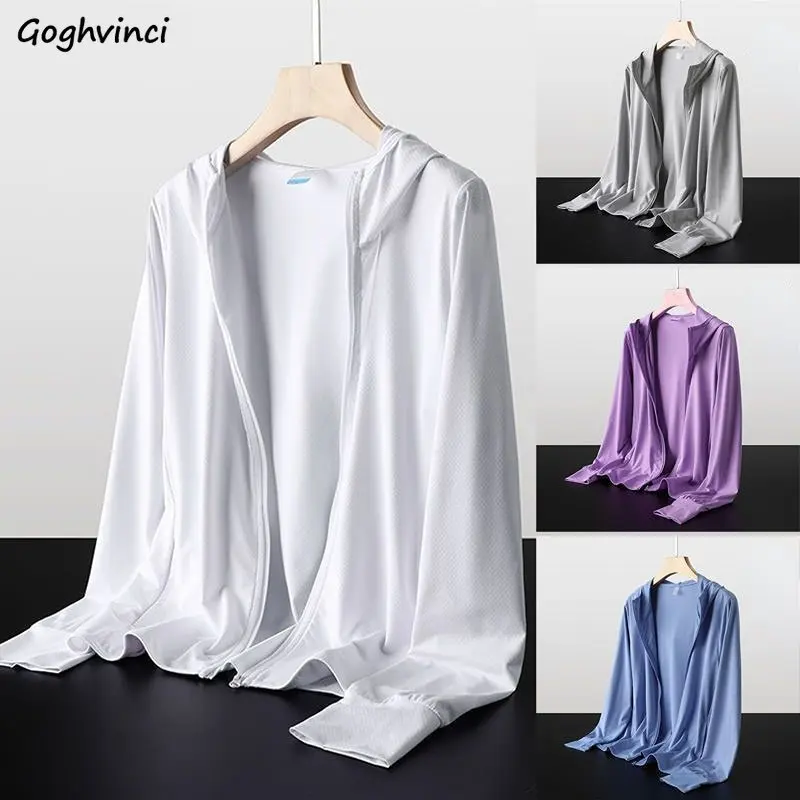 M-4XL Jackets Women Various Colors Summer Thin Sun-proof Breathable Ladies Loose Korean Style Fashion Ulzzang Solid All-match