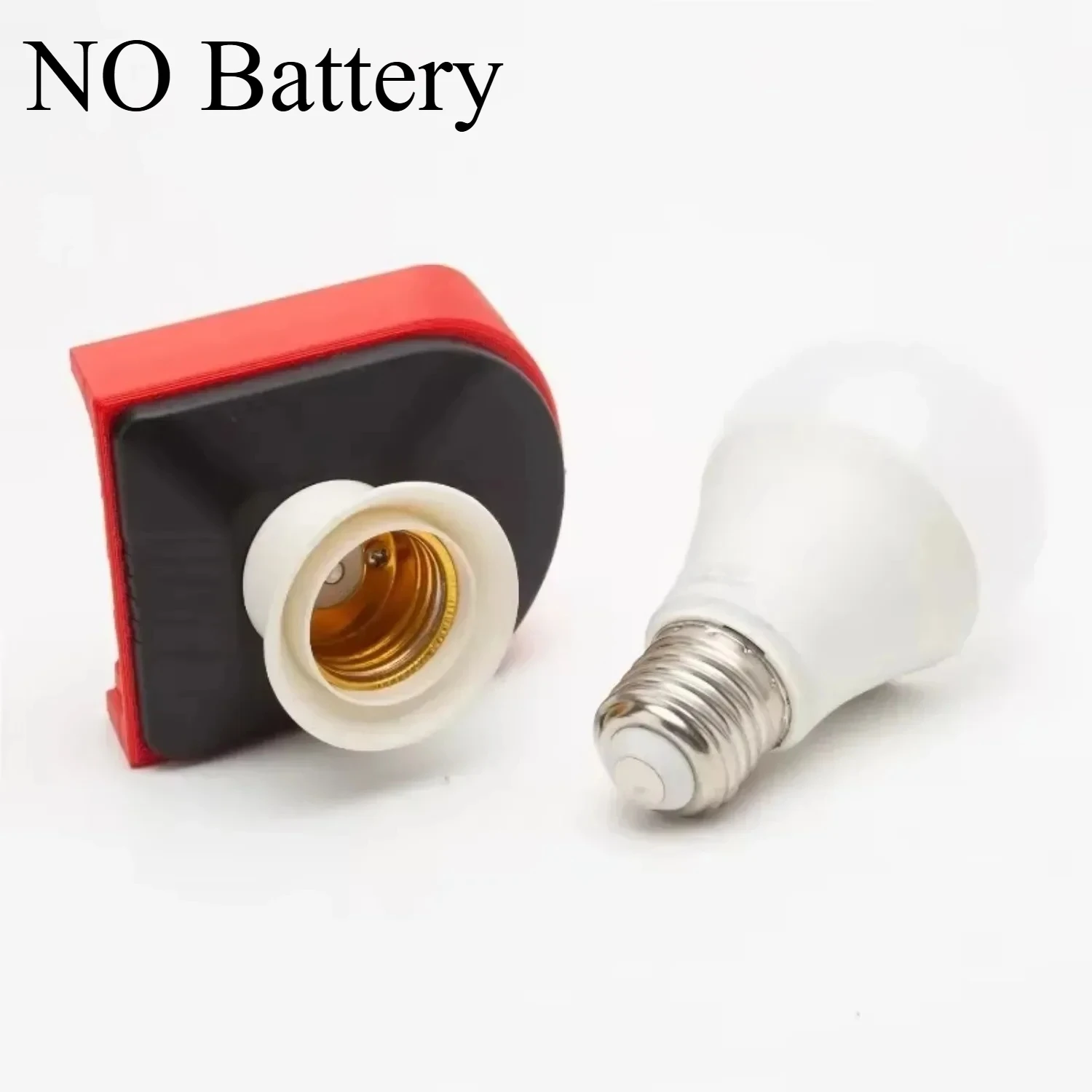 

5W E27 Bulb Lamp For Milwaukee 18V Lithium Battery Portable Wireless LED Work Light Home Bedroom Christmas Party Decoration