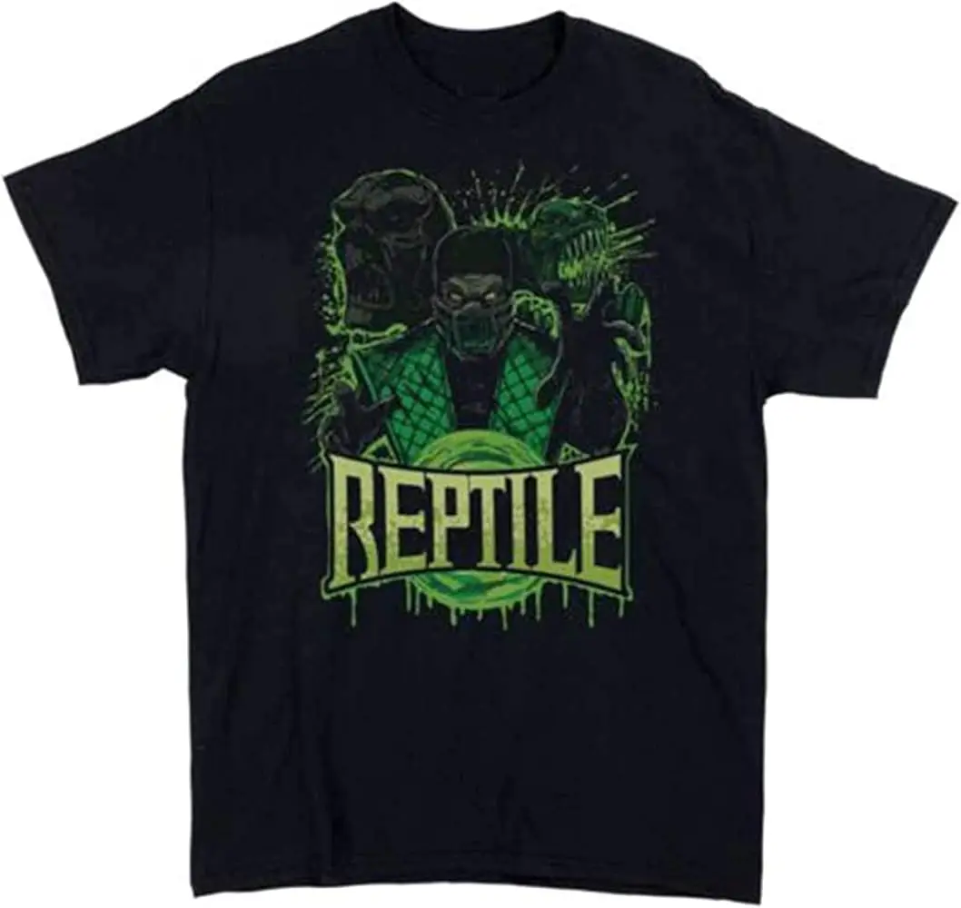 Reptile Mortal Kombat Game & Adults Gaming Men's T-Shirt  Cotton Luxury brand vintage oversized