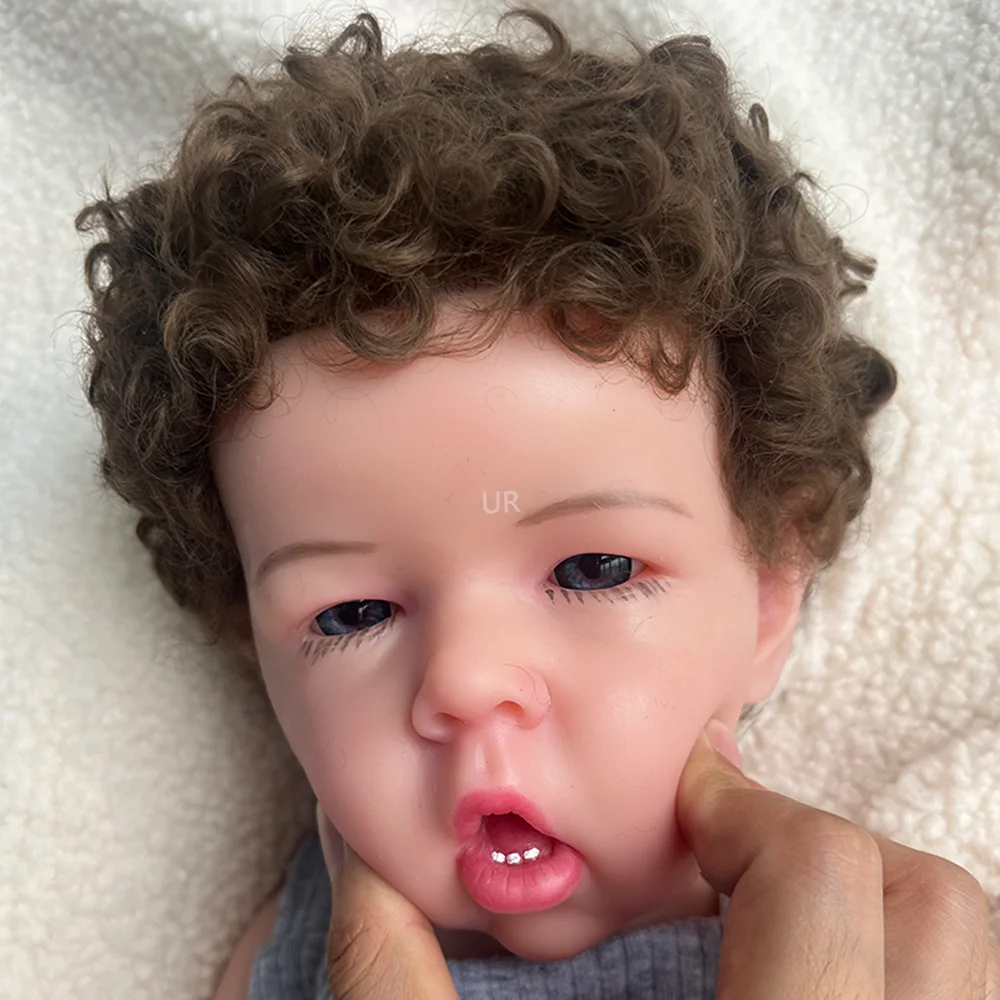 リアルな柔軟なシリコーンリボーンベビーボーイ 50 センチメートルソフトボディリアルな表情人形特別な瞬間の忘れられないギフトとして