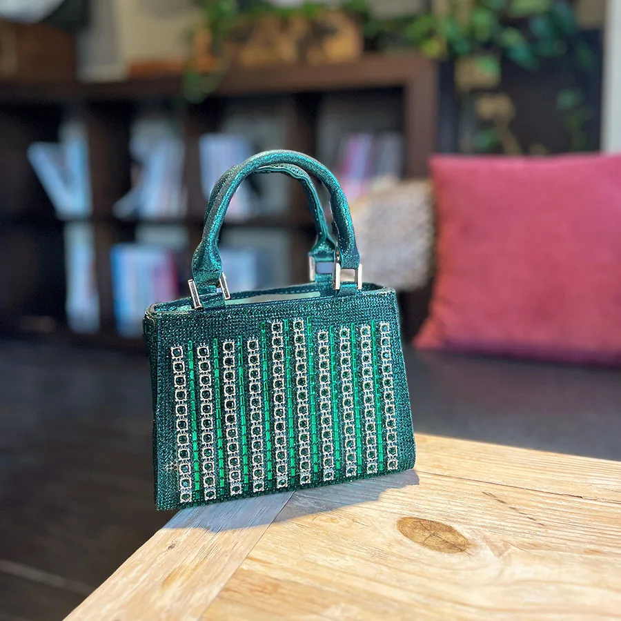 

Women's Luxurious Full Rhinestone Handbags American Retro Shiny Evening Bags Fashionable High Street Female Party Clutch Bags