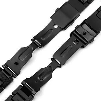 適用於改裝的卡西歐複合塑膠鋼實心不鏽鋼折疊扣磨砂錶帶 DW5600/GBX-100/M5610/GA2100 8 最佳銷售 GBX 100 - №6